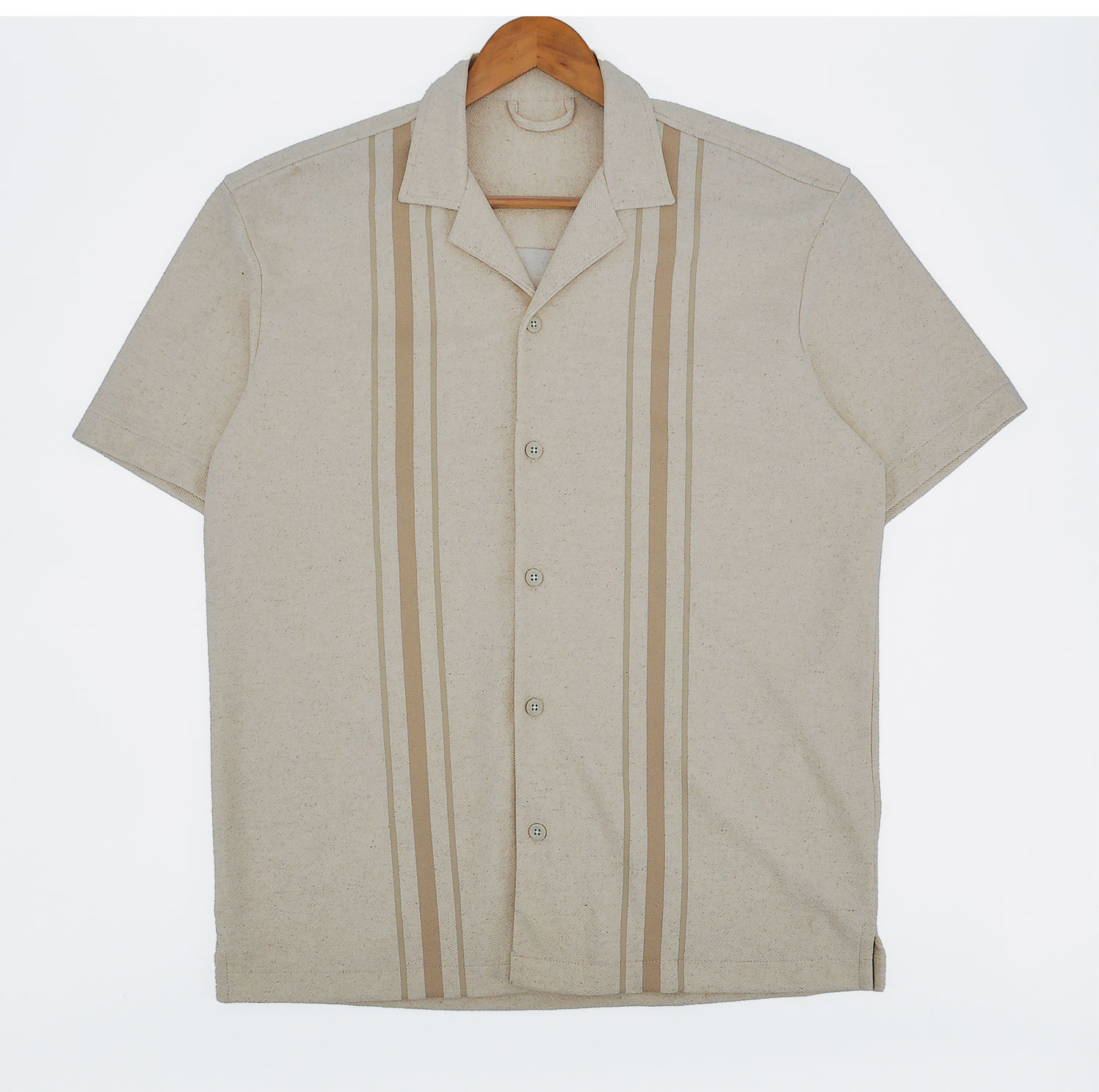 Navy Striped Cotton