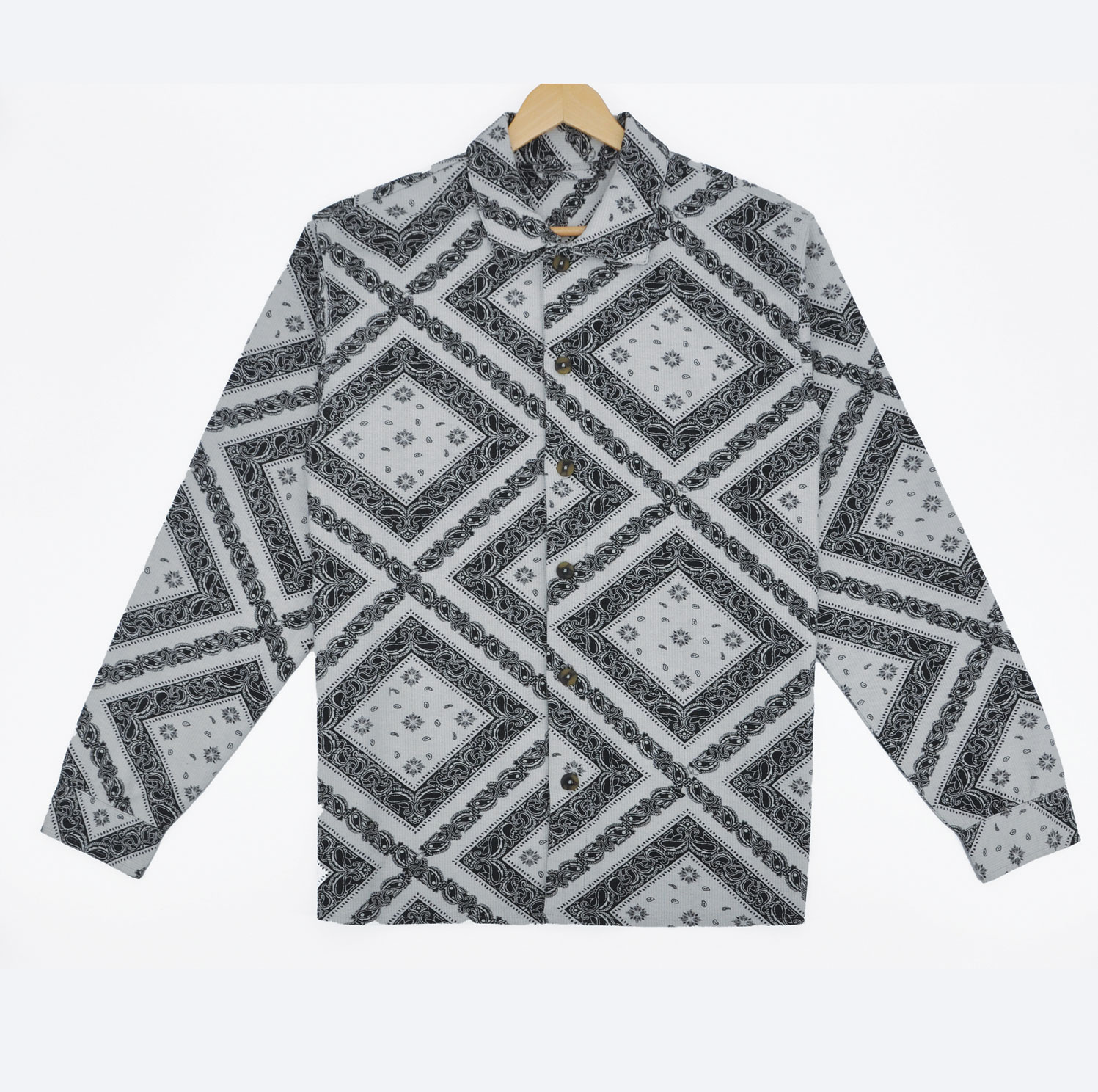Navy Striped Cotton